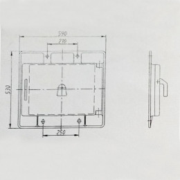 Дверка боковая Кт264Б.19.00.000