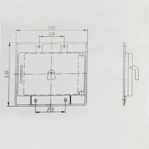 Дверка боковая Кт264Б.19.00.000