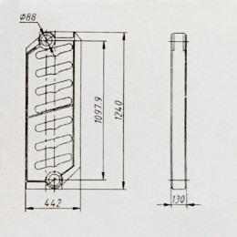 Чугунная секция котла Братск