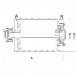 Барабан лебедки Т241.01.000 ВСБ