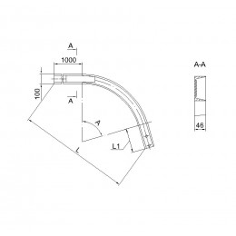 Направляющая в сборе (угол 65) 29 Е5-01.04.000