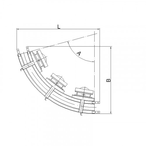 Участок поворотный (угол 65) 29 Е5-02.00.000-01