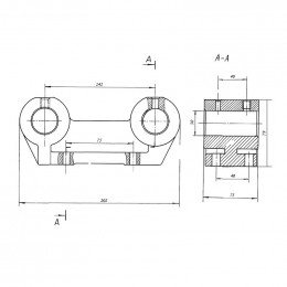 Корпус опоры каретки 00.1426.001