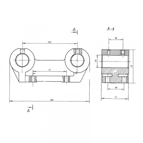 Корпус опоры каретки 00.1426.001
