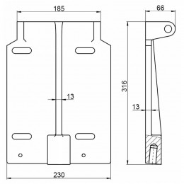Плита электродвигателя 00.1629.006