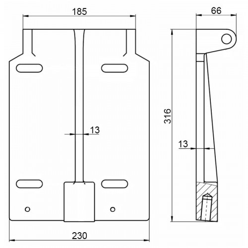Плита электродвигателя 00.1629.006