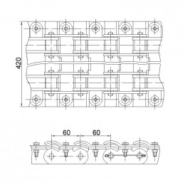 Цепь пластинчатая Т67.35.000М2-01
