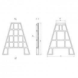 Плита передняя промежуточная 00.7036.041
