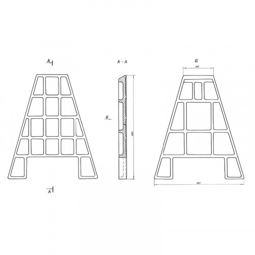Плита передняя промежуточная 00.7036.041